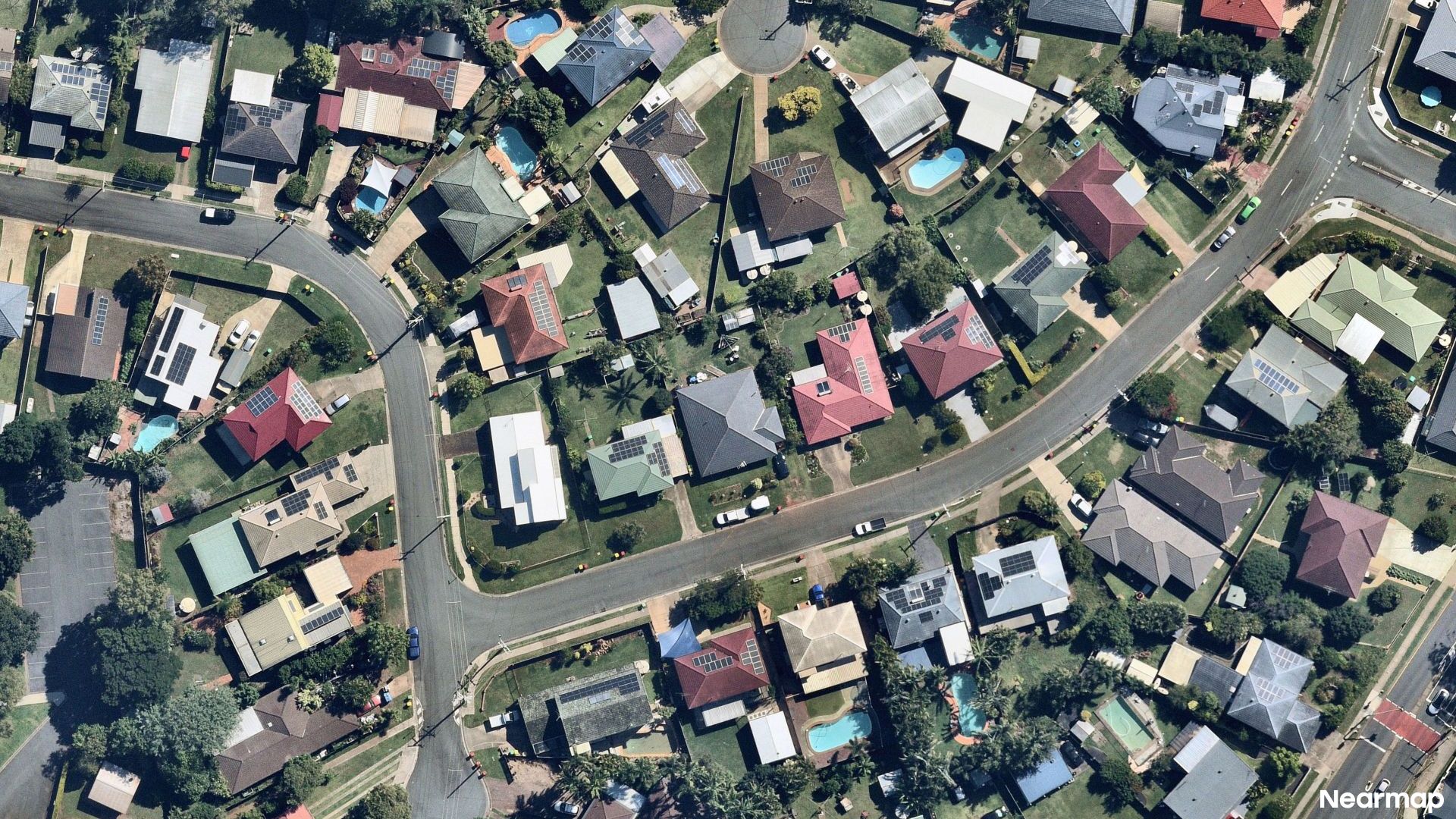Vertical aerial view