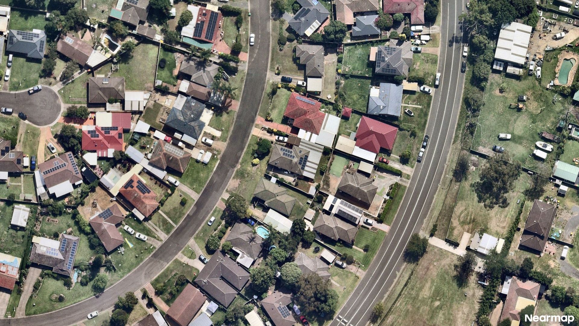 Vertical aerial view