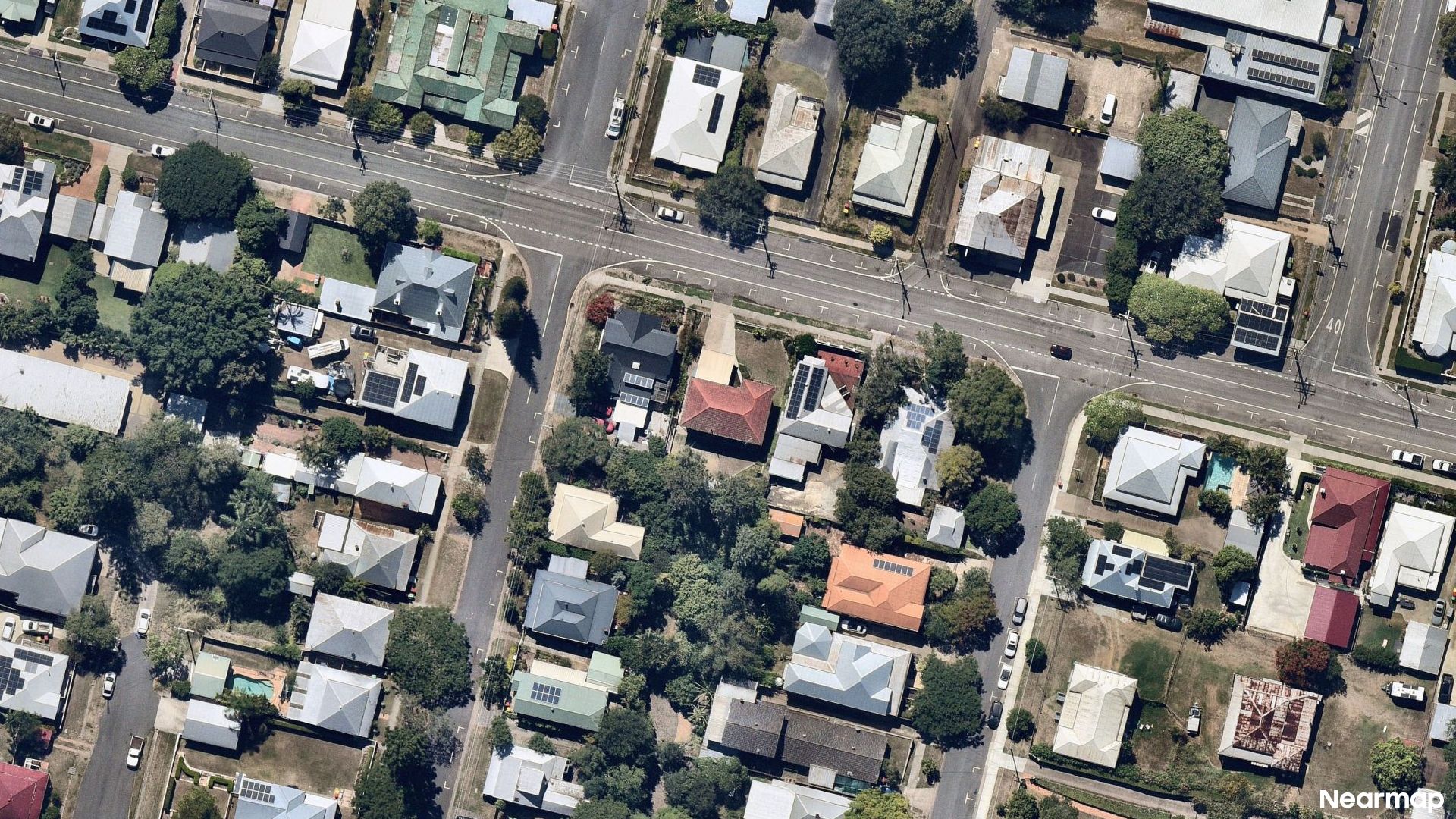 Vertical aerial view