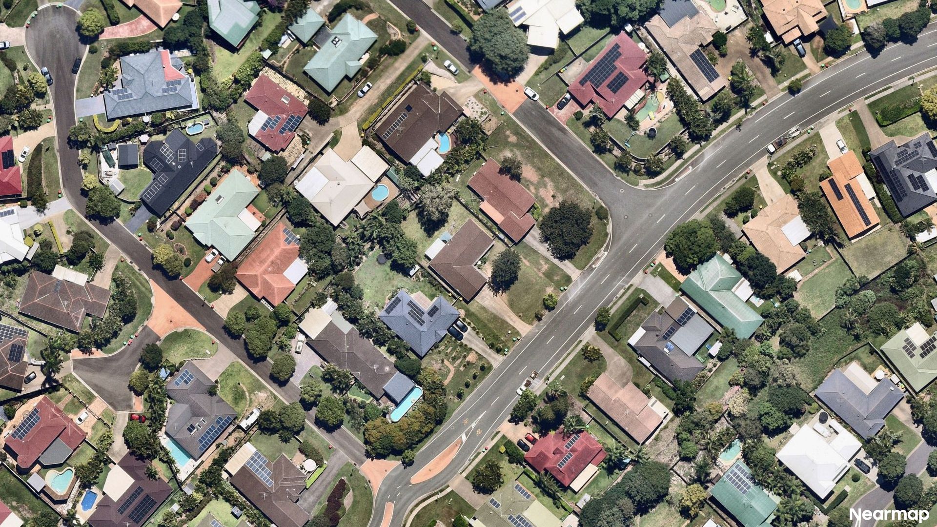 Vertical aerial view