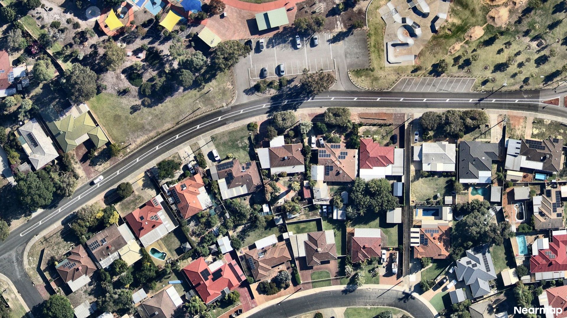 Vertical aerial view