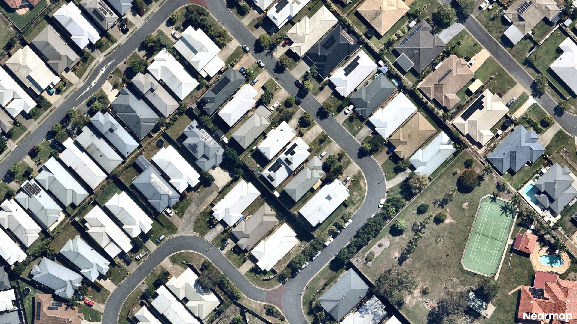 Vertical aerial view