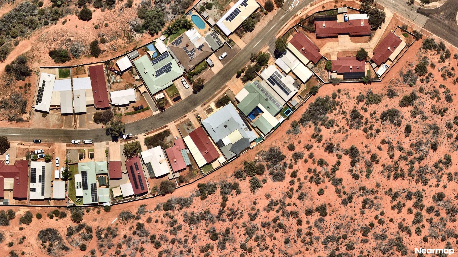 Vertical aerial view