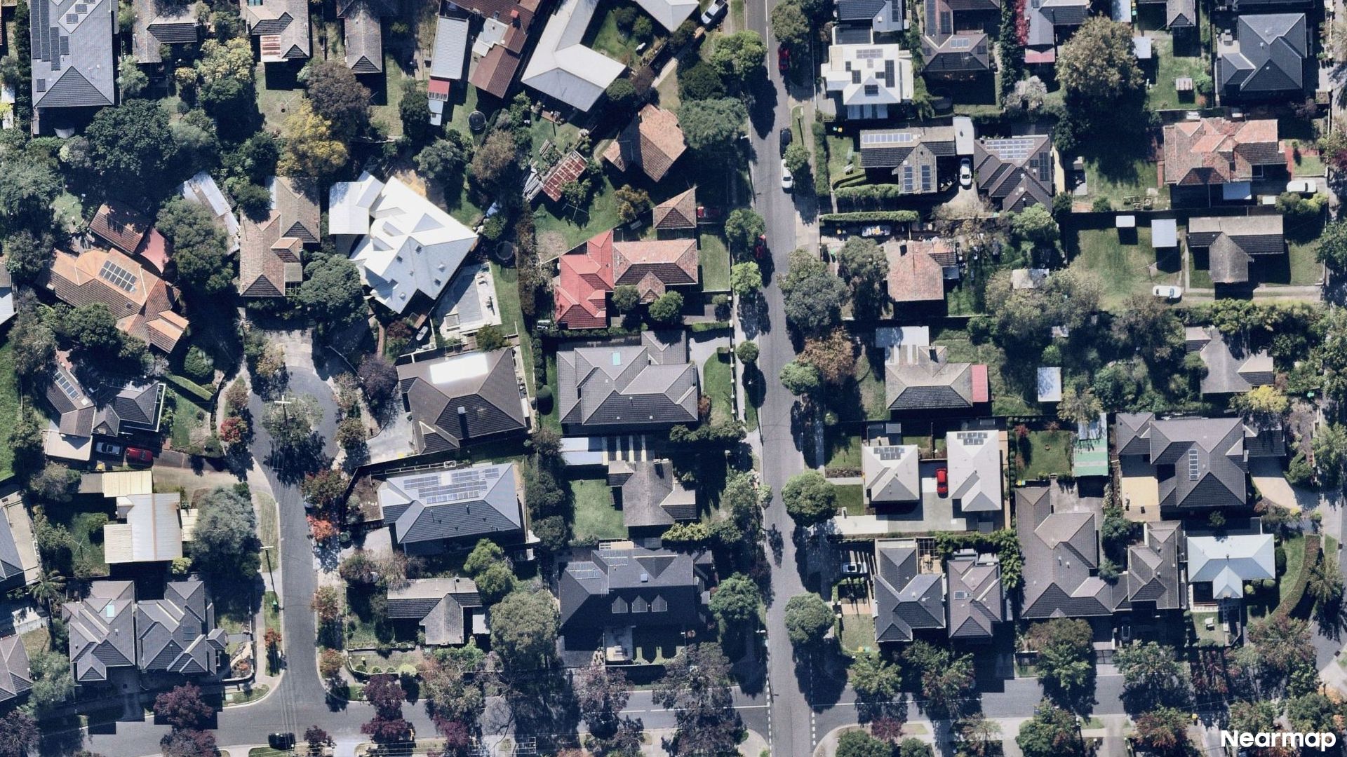 Vertical aerial view