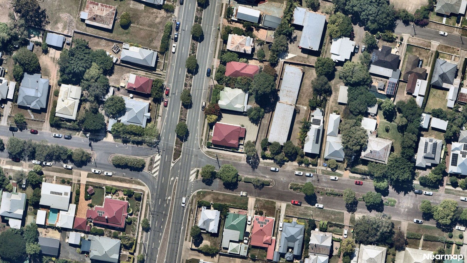 Vertical aerial view