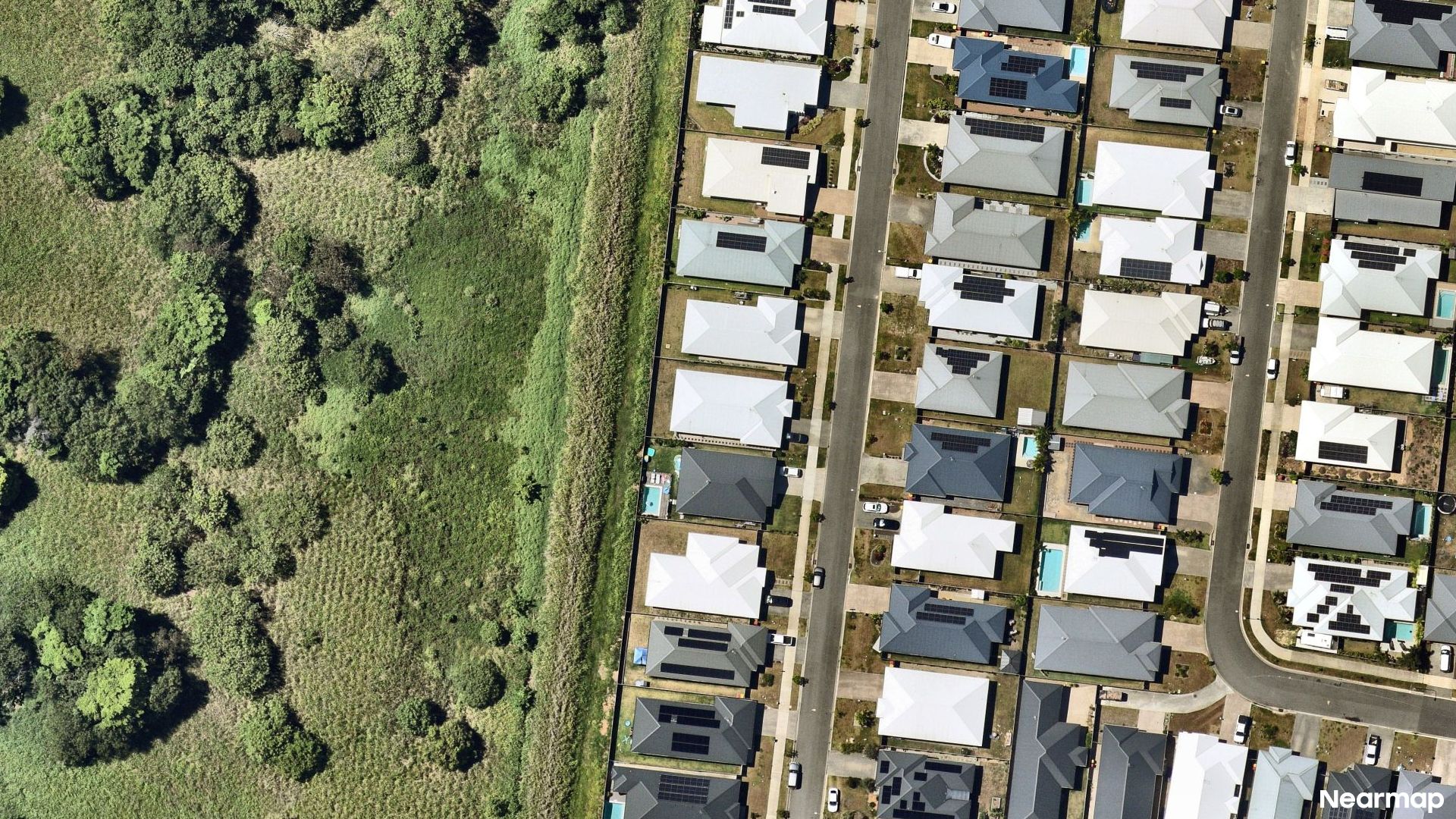 Vertical aerial view