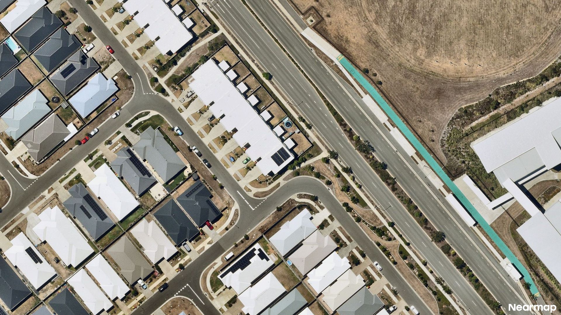Vertical aerial view