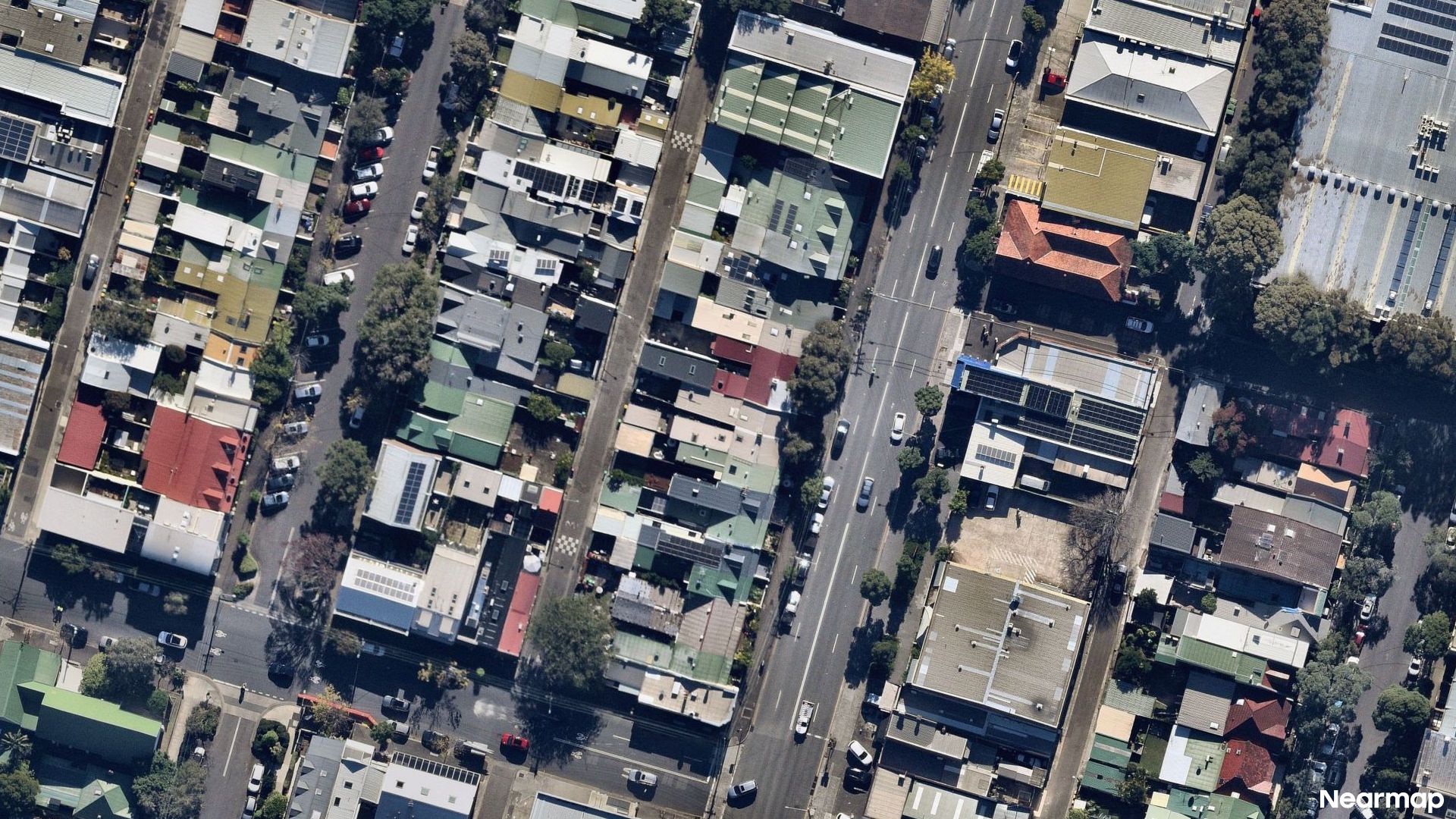 Vertical aerial view