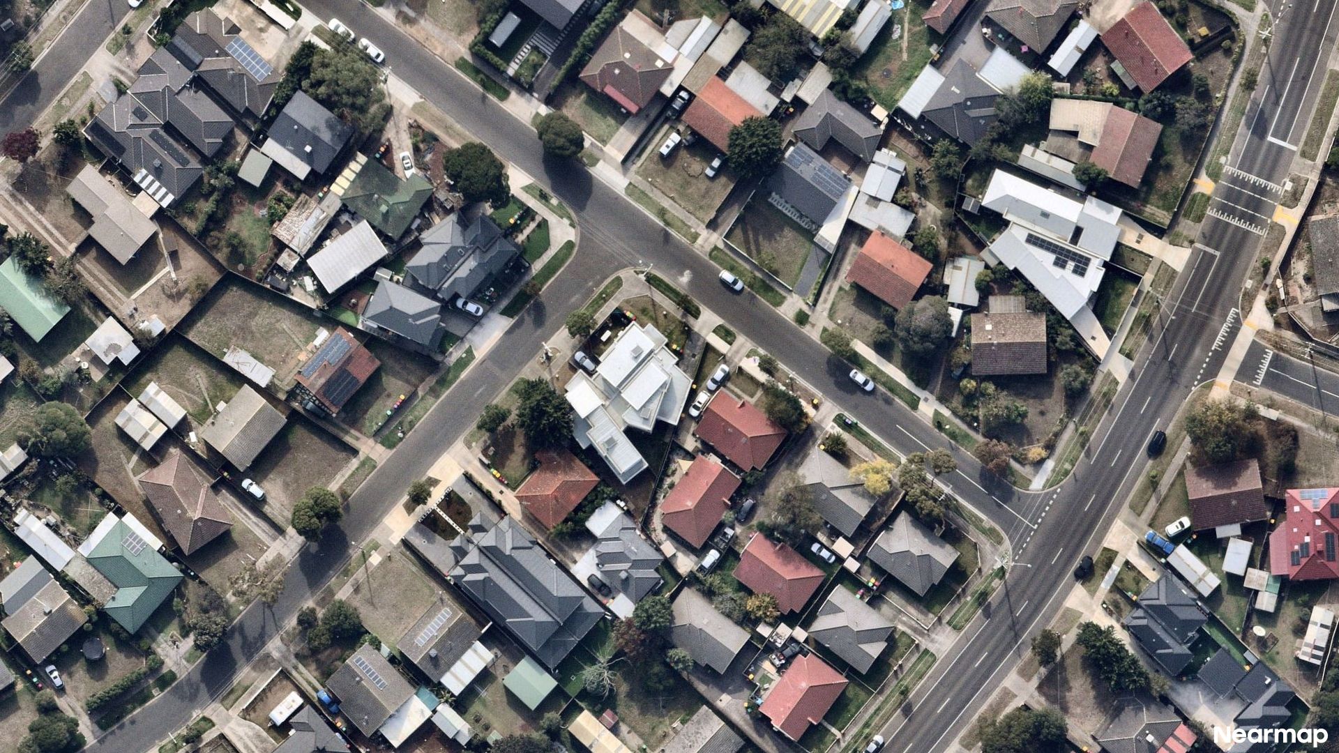 Vertical aerial view