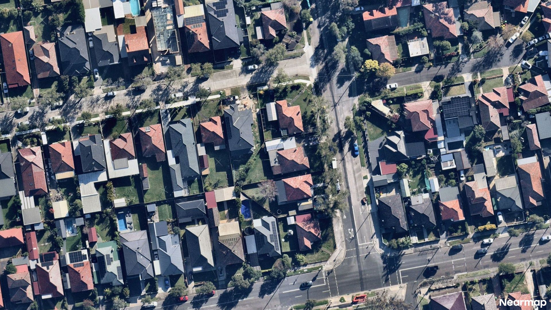 Vertical aerial view