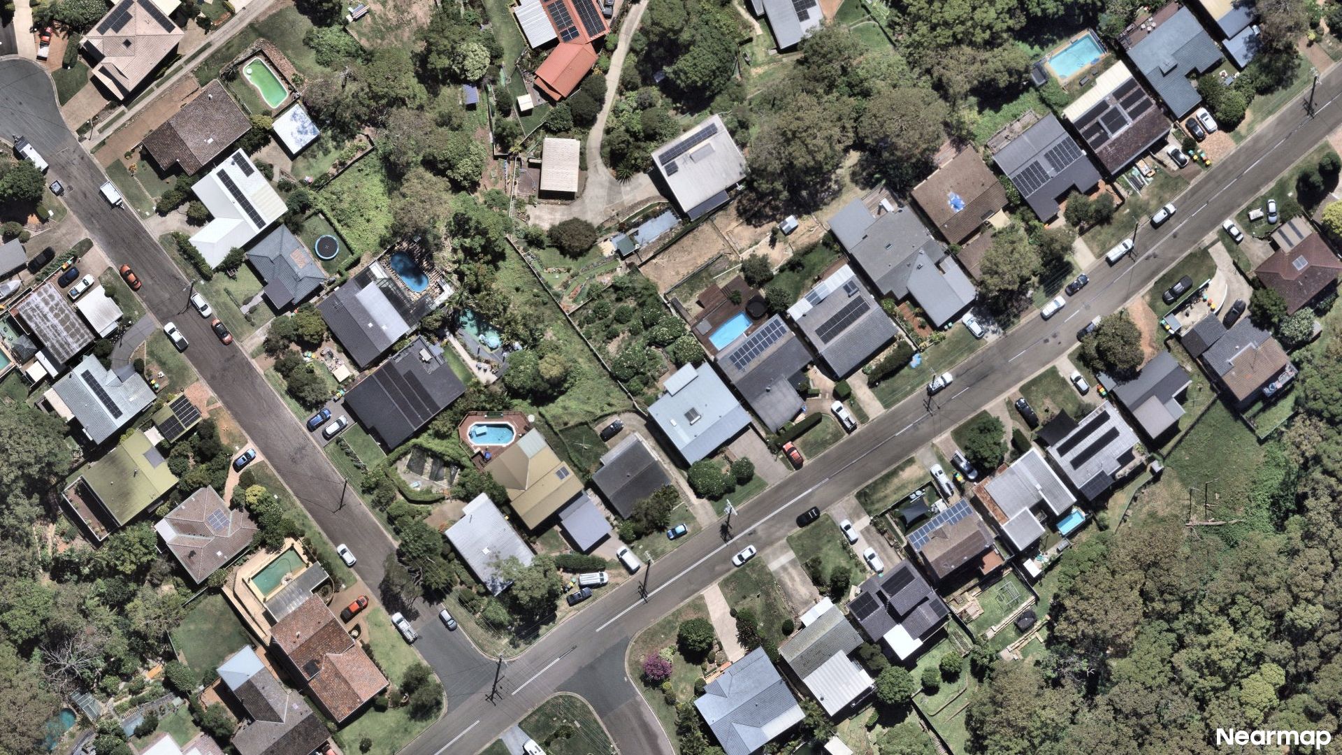 Vertical aerial view