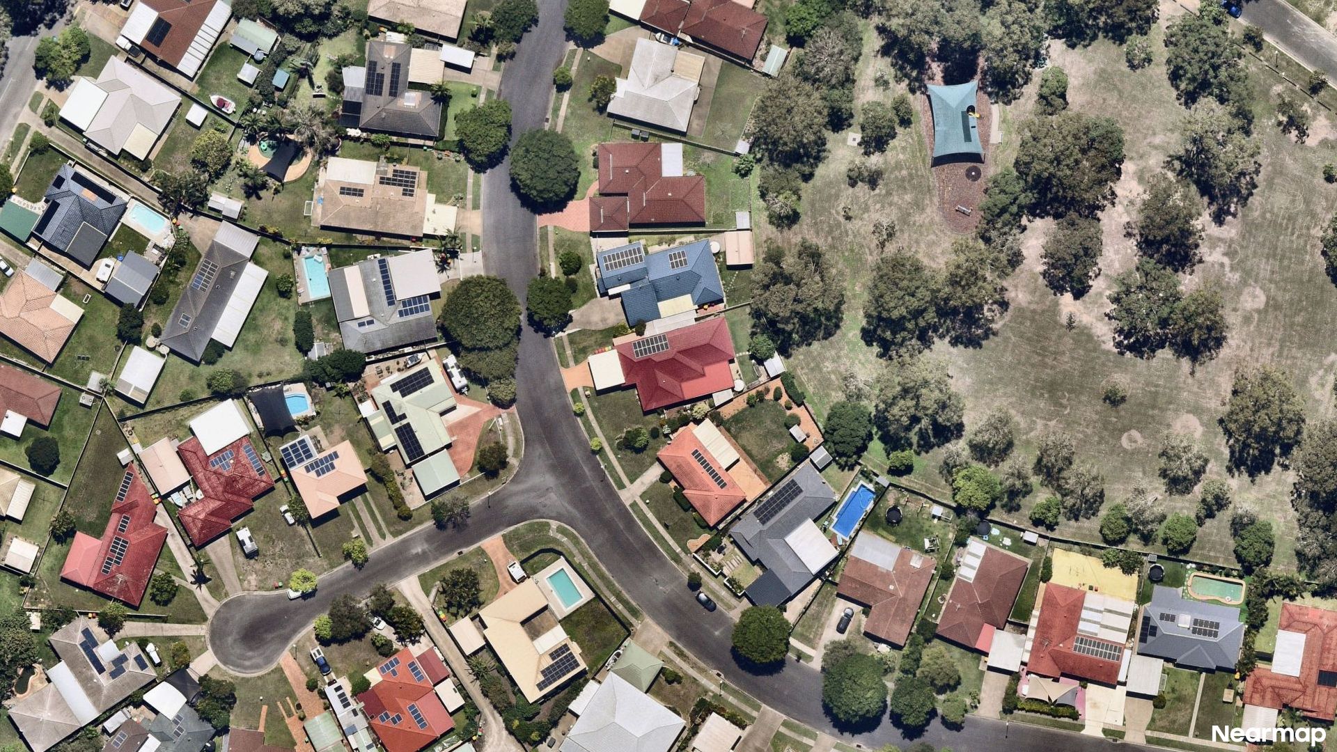 Vertical aerial view