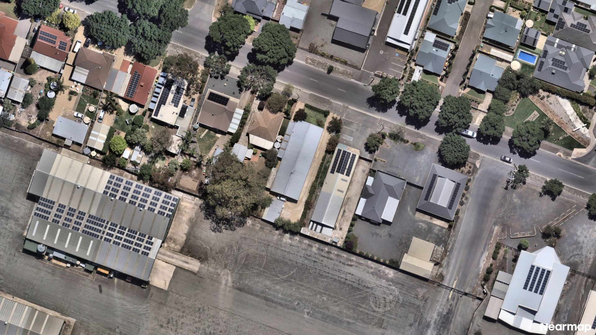 Vertical aerial view