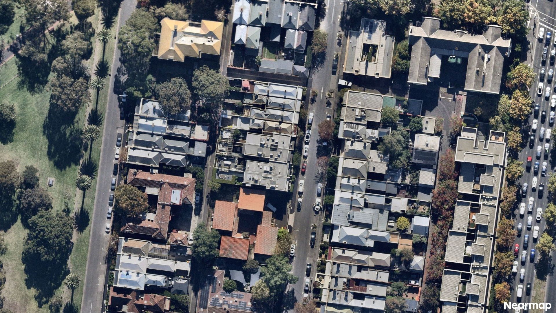 Vertical aerial view