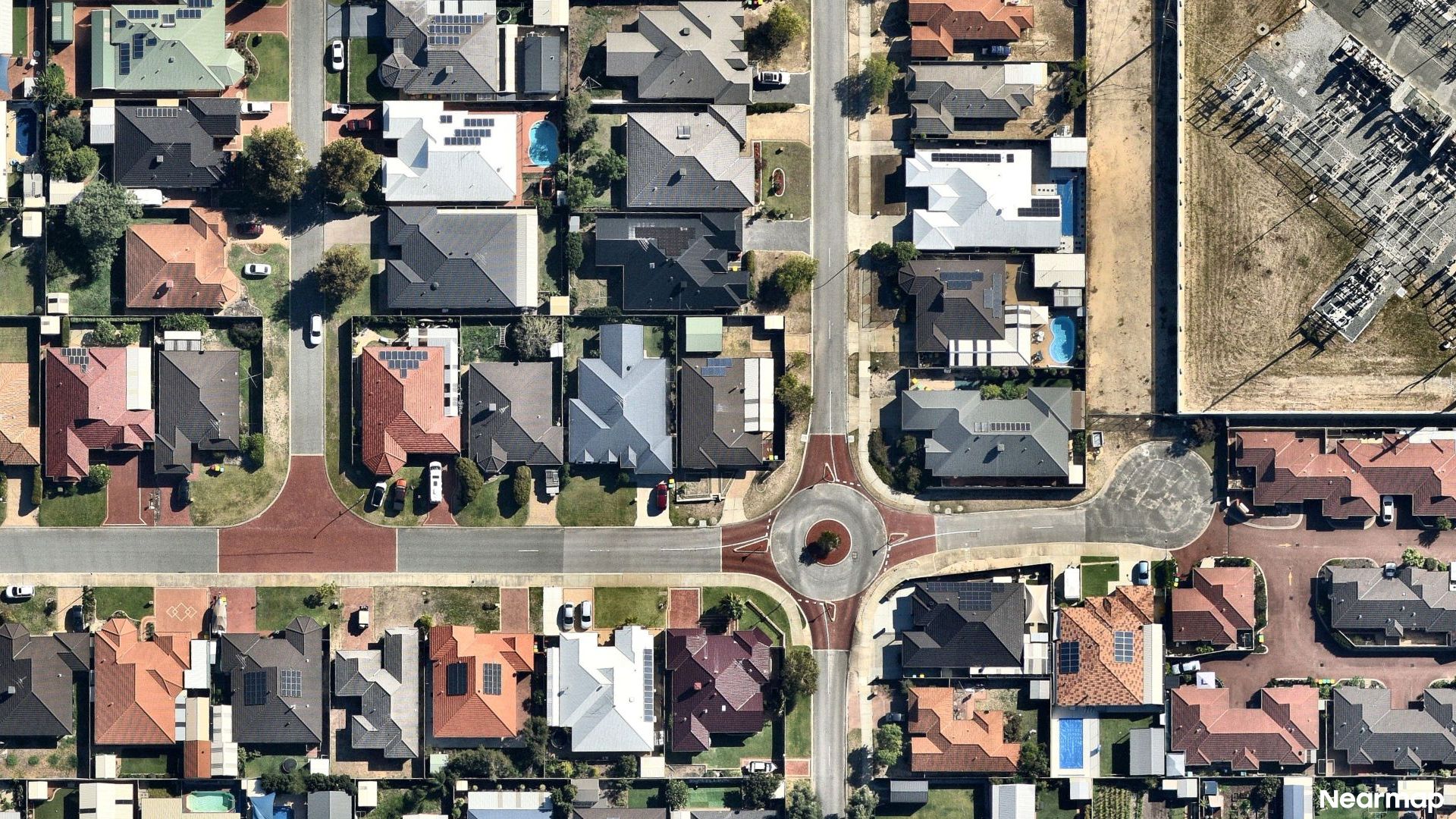 Vertical aerial view