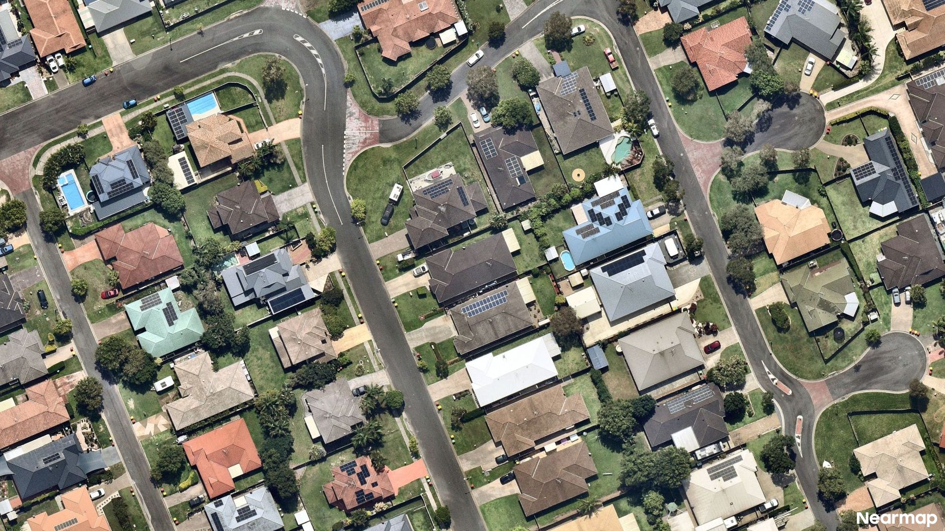 Vertical aerial view