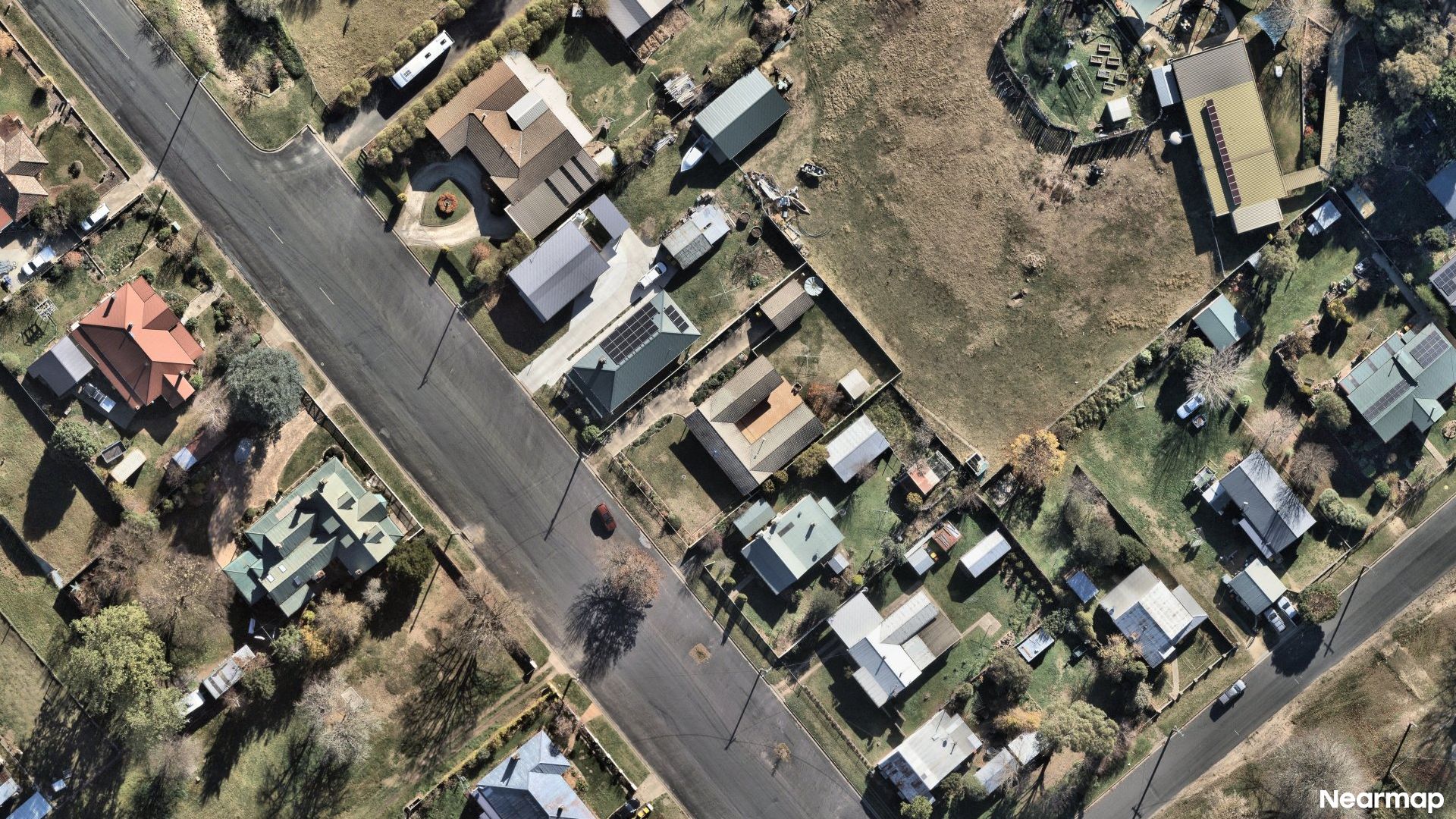 Vertical aerial view