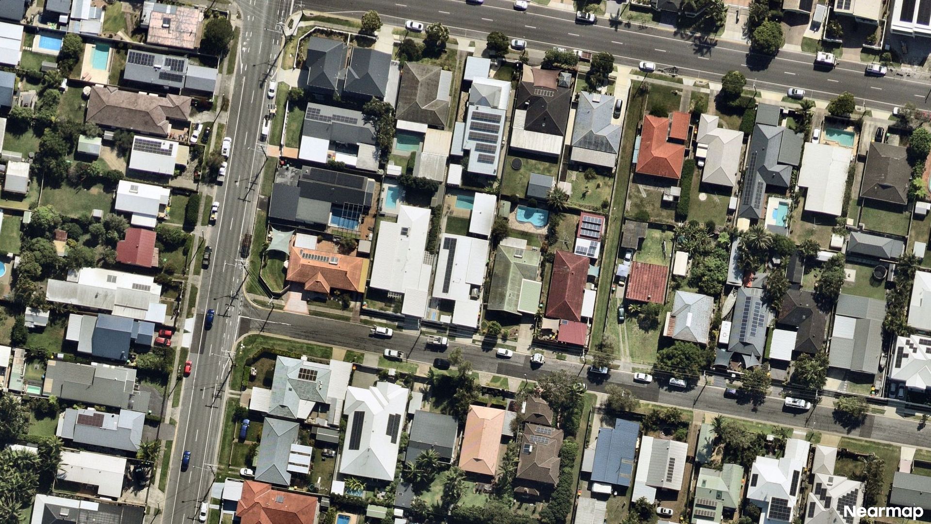 Vertical aerial view