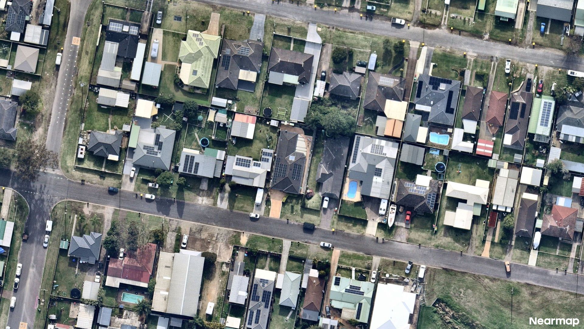 Vertical aerial view