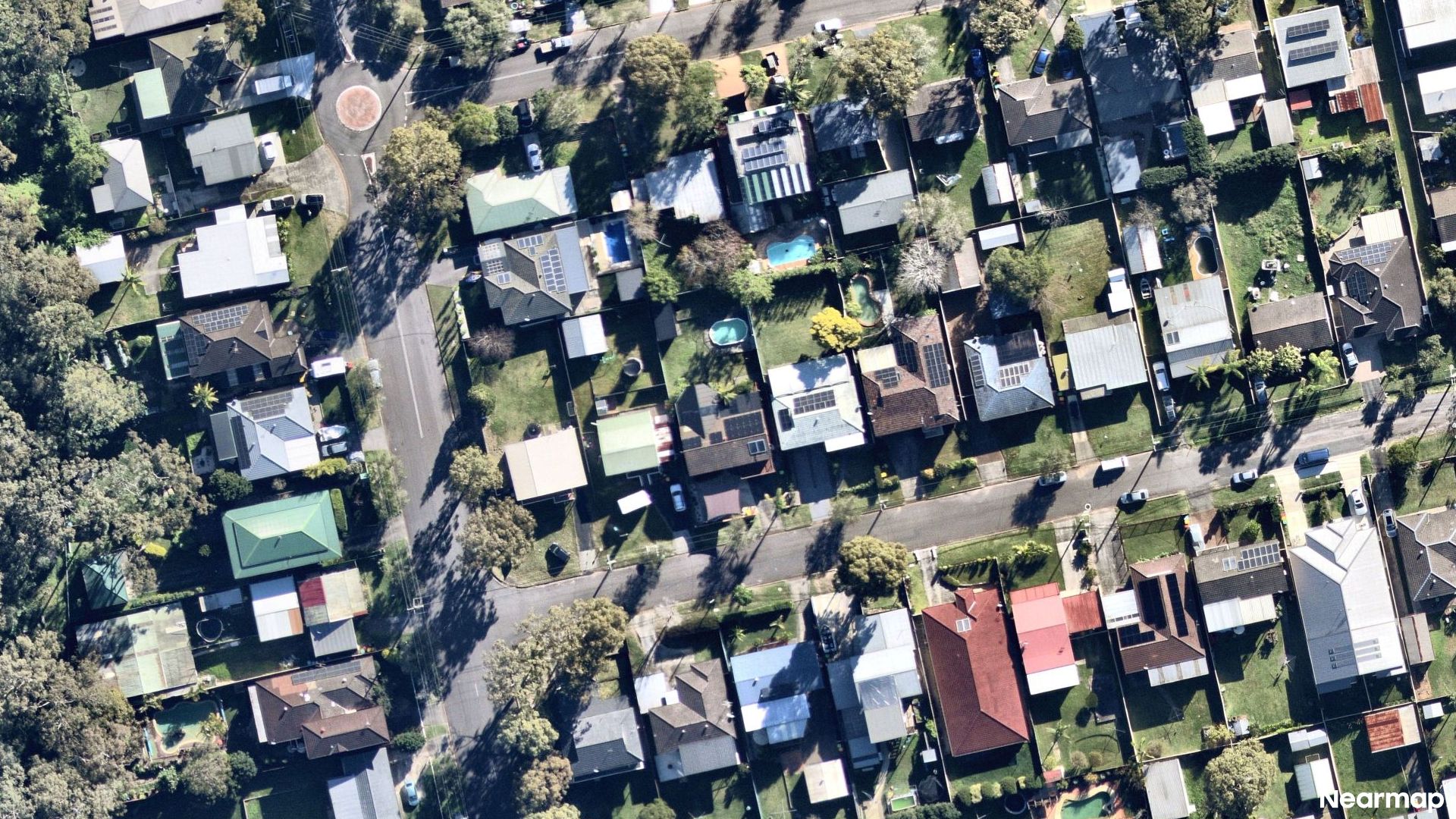 Vertical aerial view