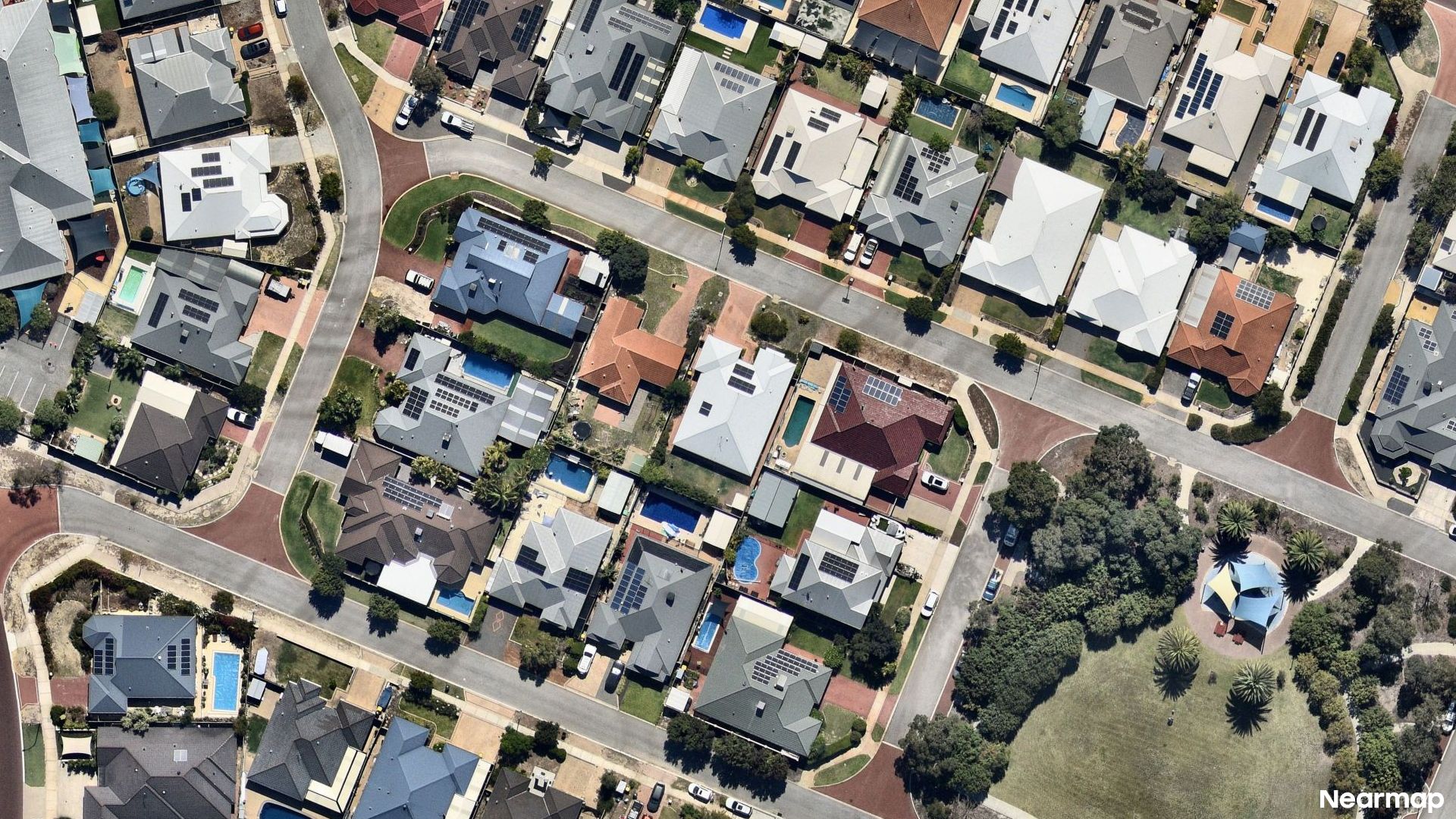 Vertical aerial view