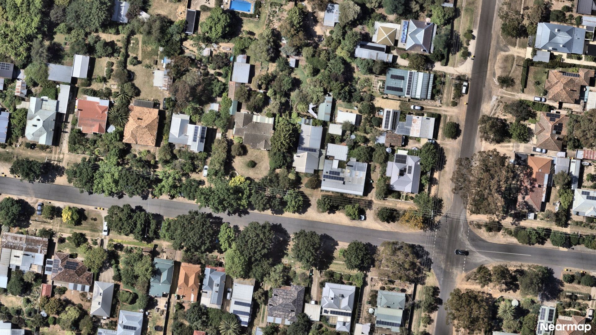 Vertical aerial view