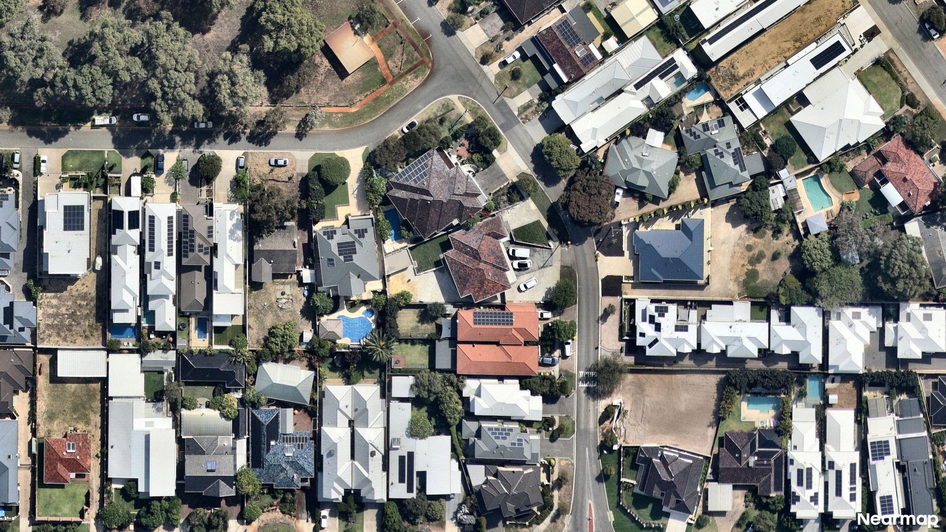 Vertical aerial view