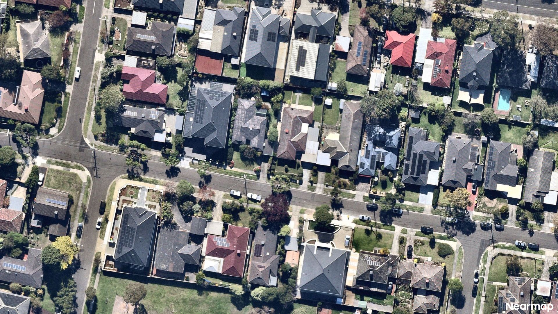 Vertical aerial view