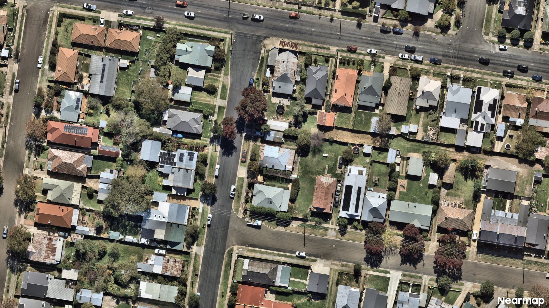 Vertical aerial view