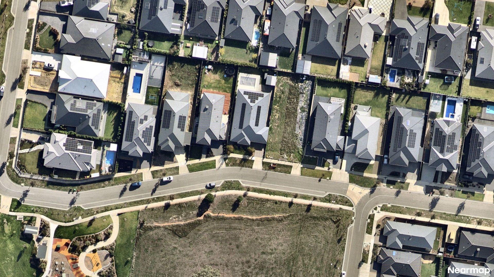 Vertical aerial view