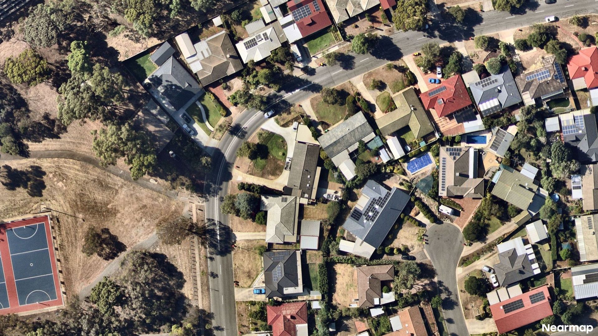 Vertical aerial view