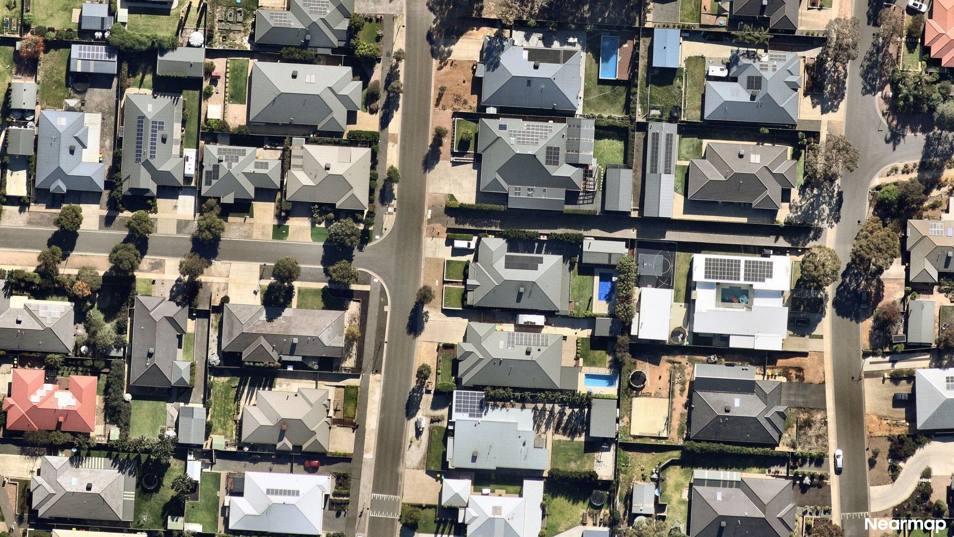 Vertical aerial view