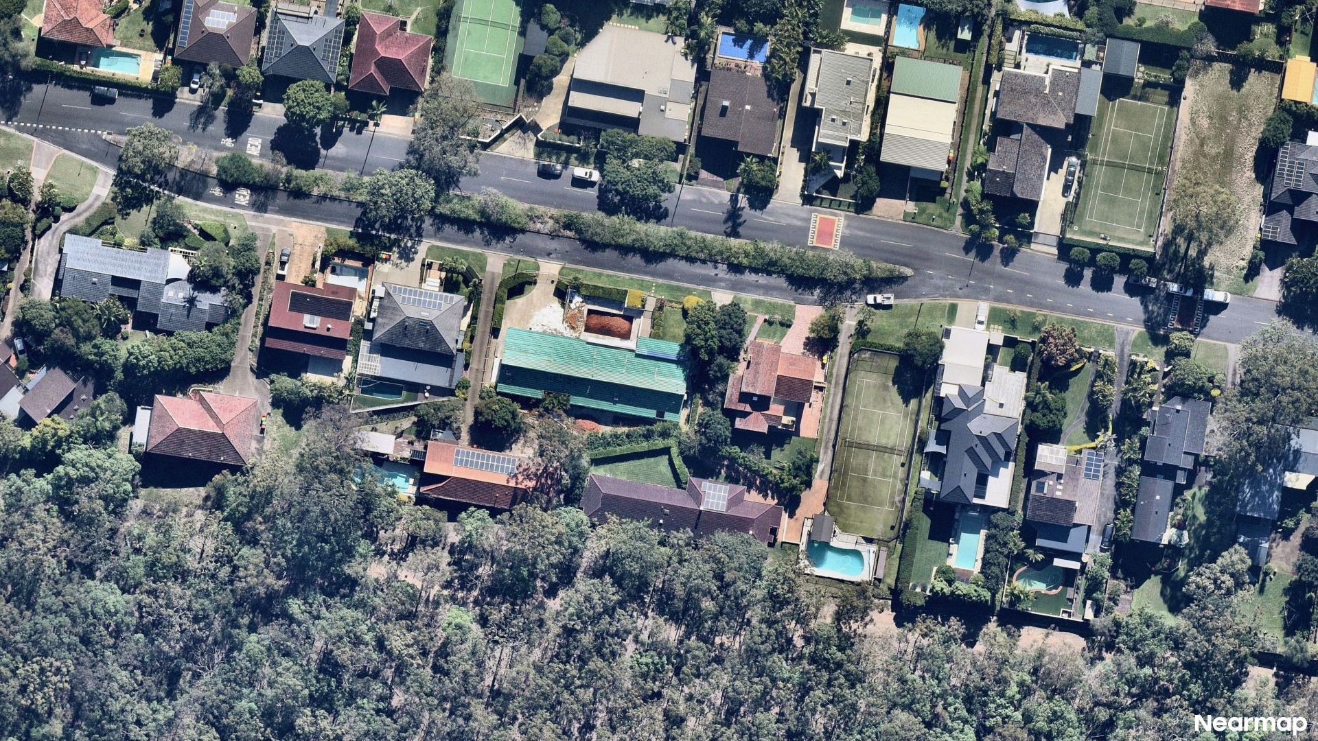Vertical aerial view