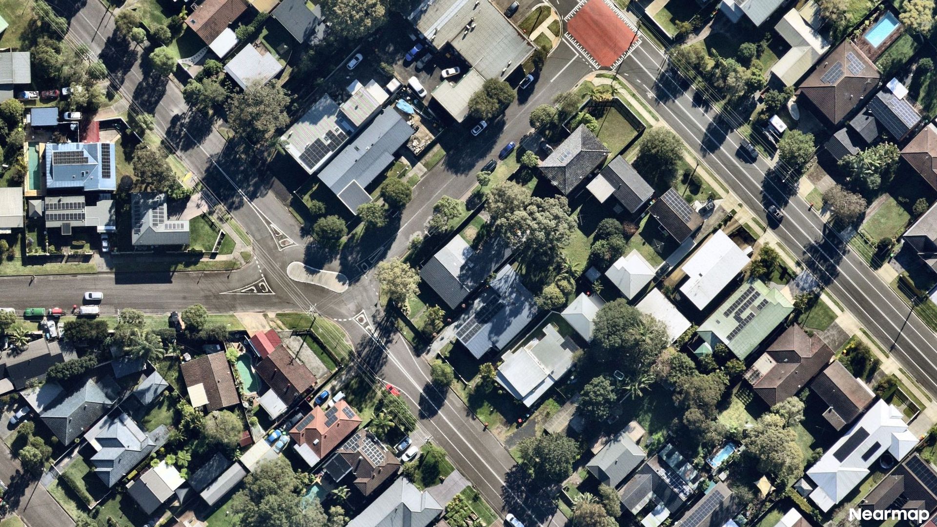 Vertical aerial view