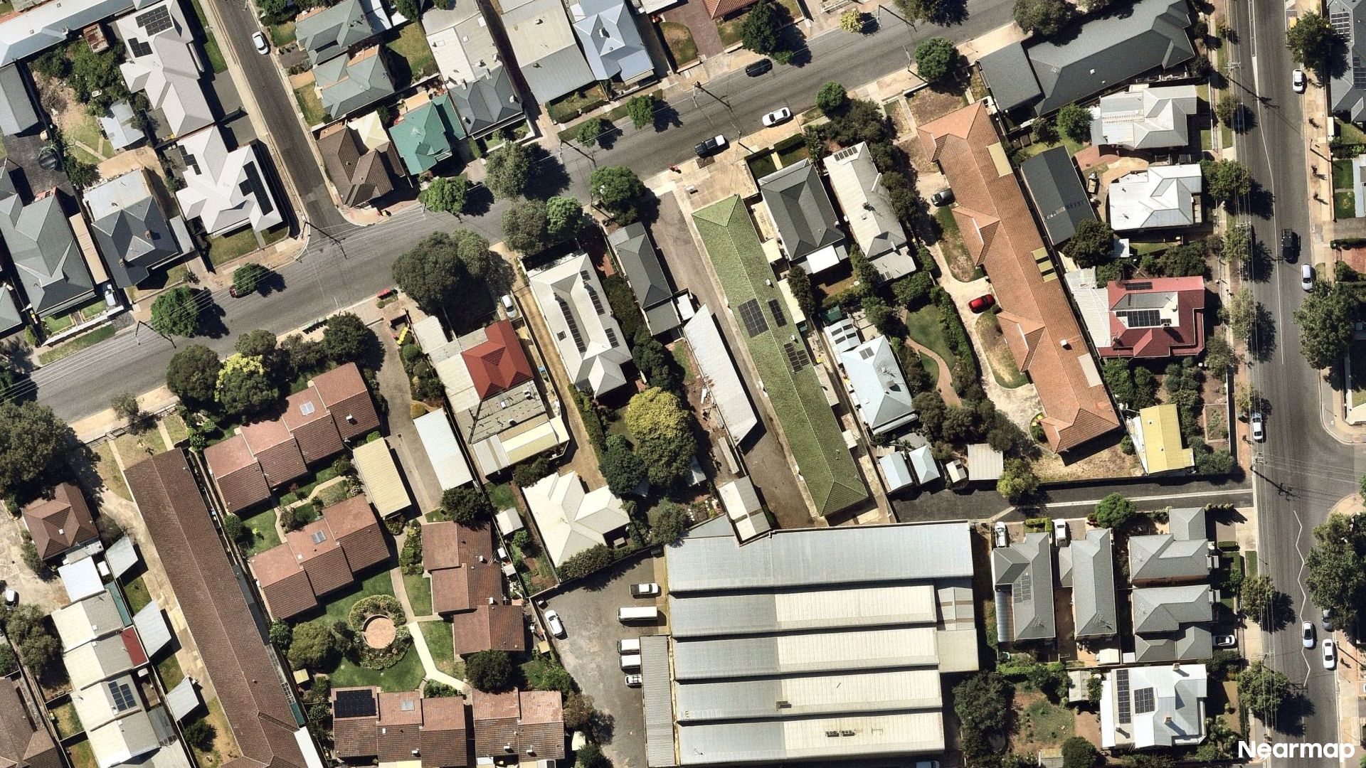 Vertical aerial view
