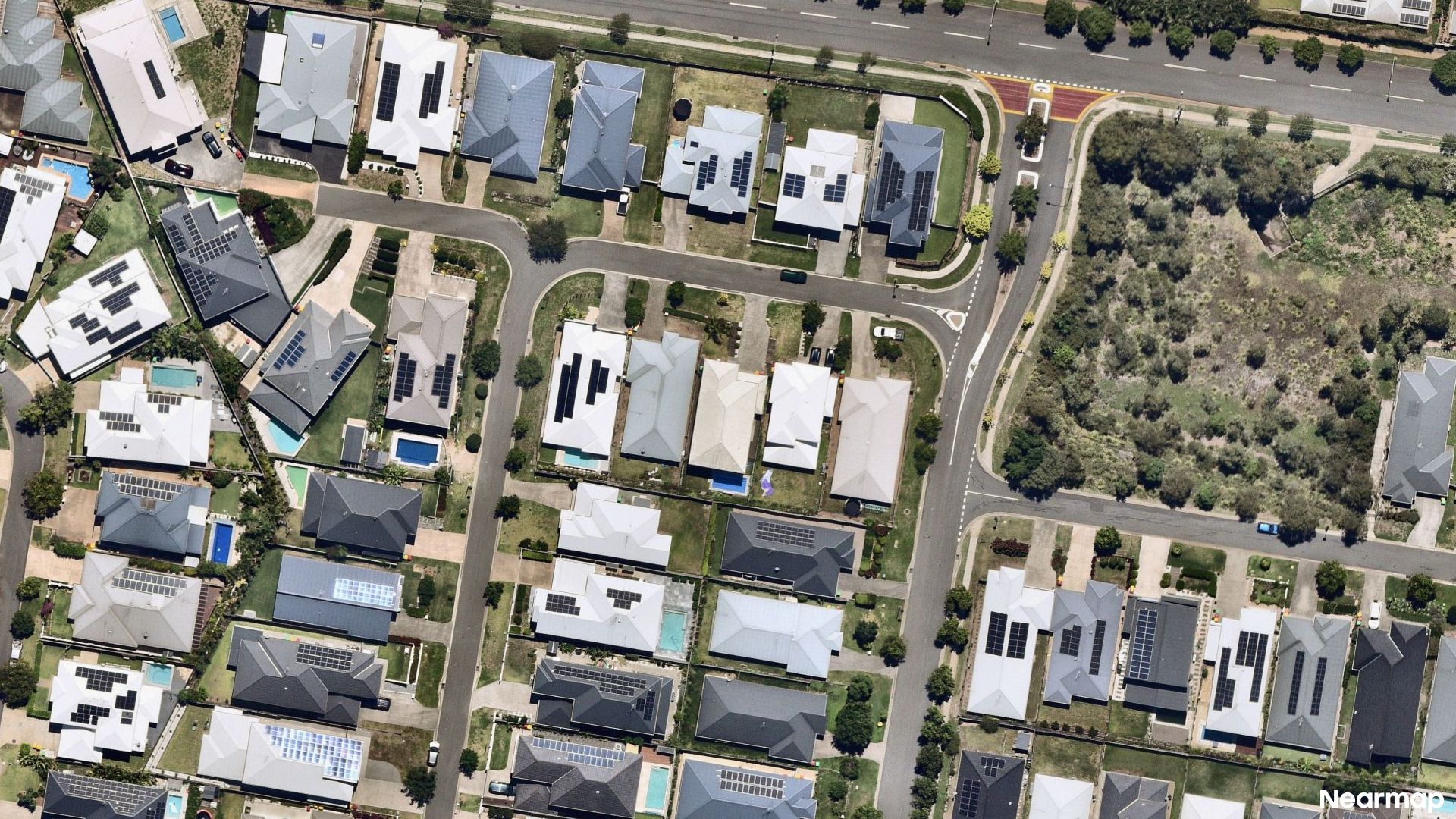 Vertical aerial view