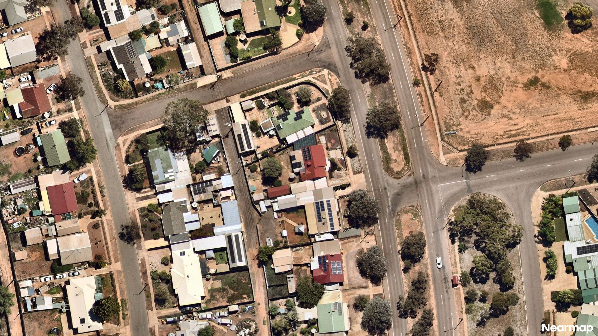 Vertical aerial view