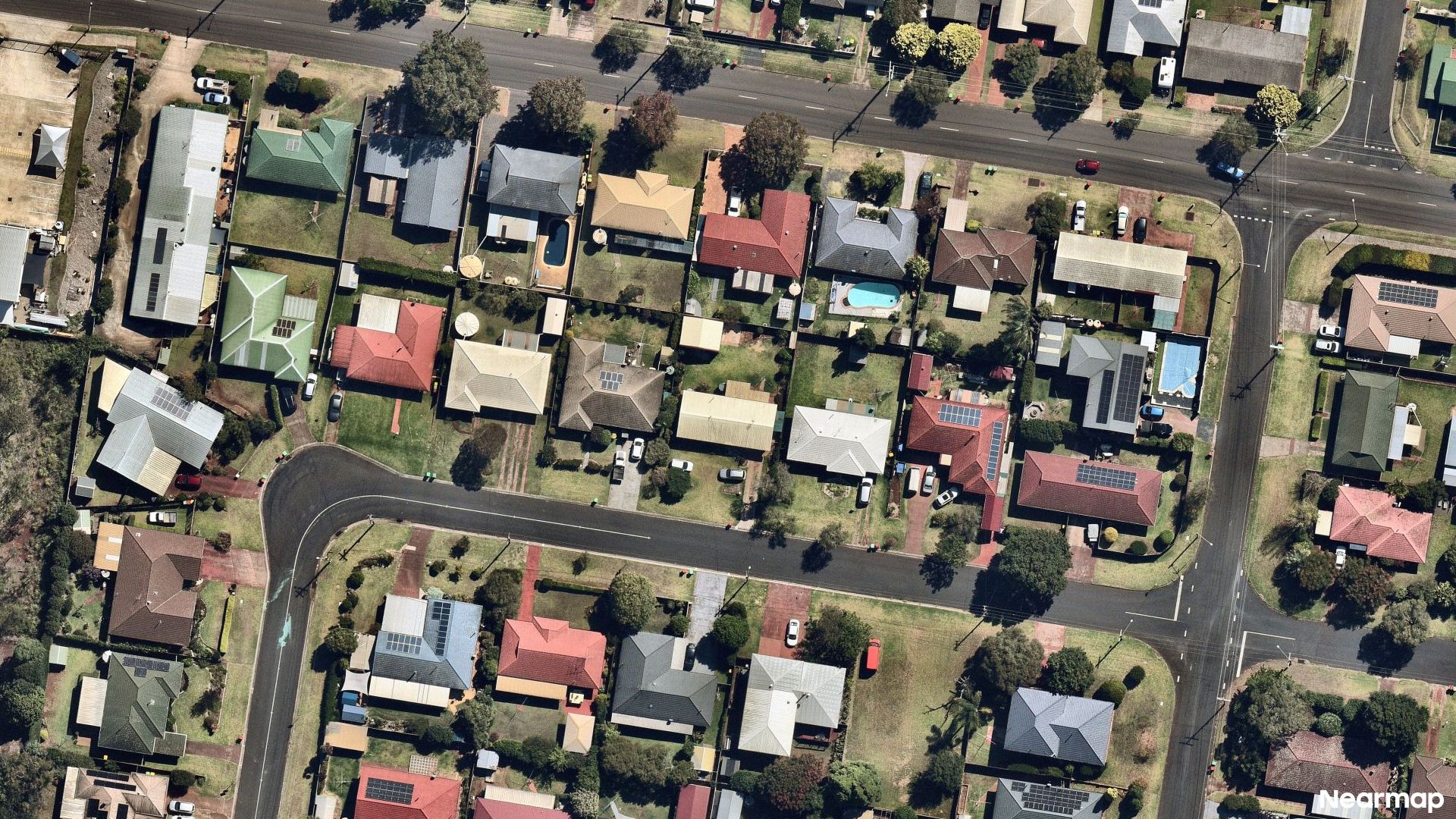 Vertical aerial view