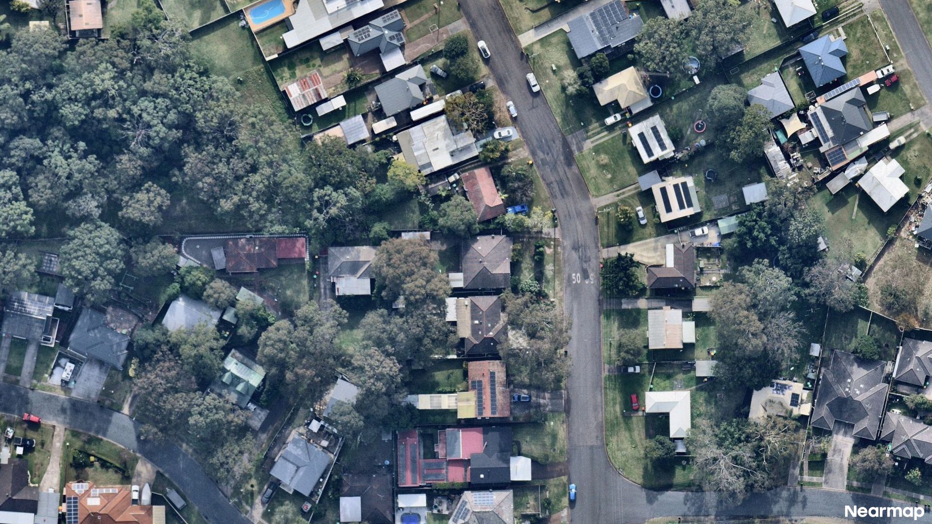 Vertical aerial view