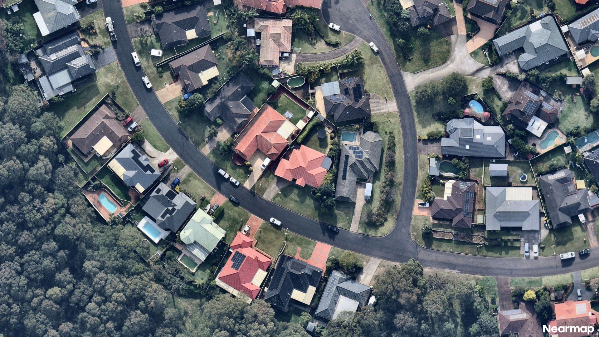 Vertical aerial view