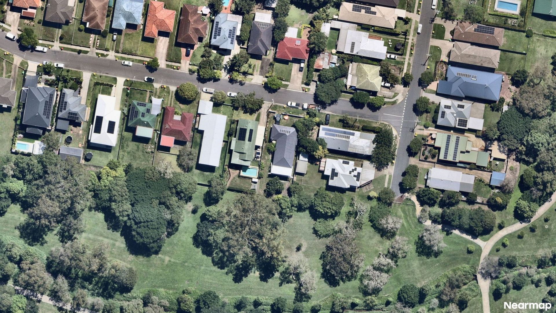 Vertical aerial view