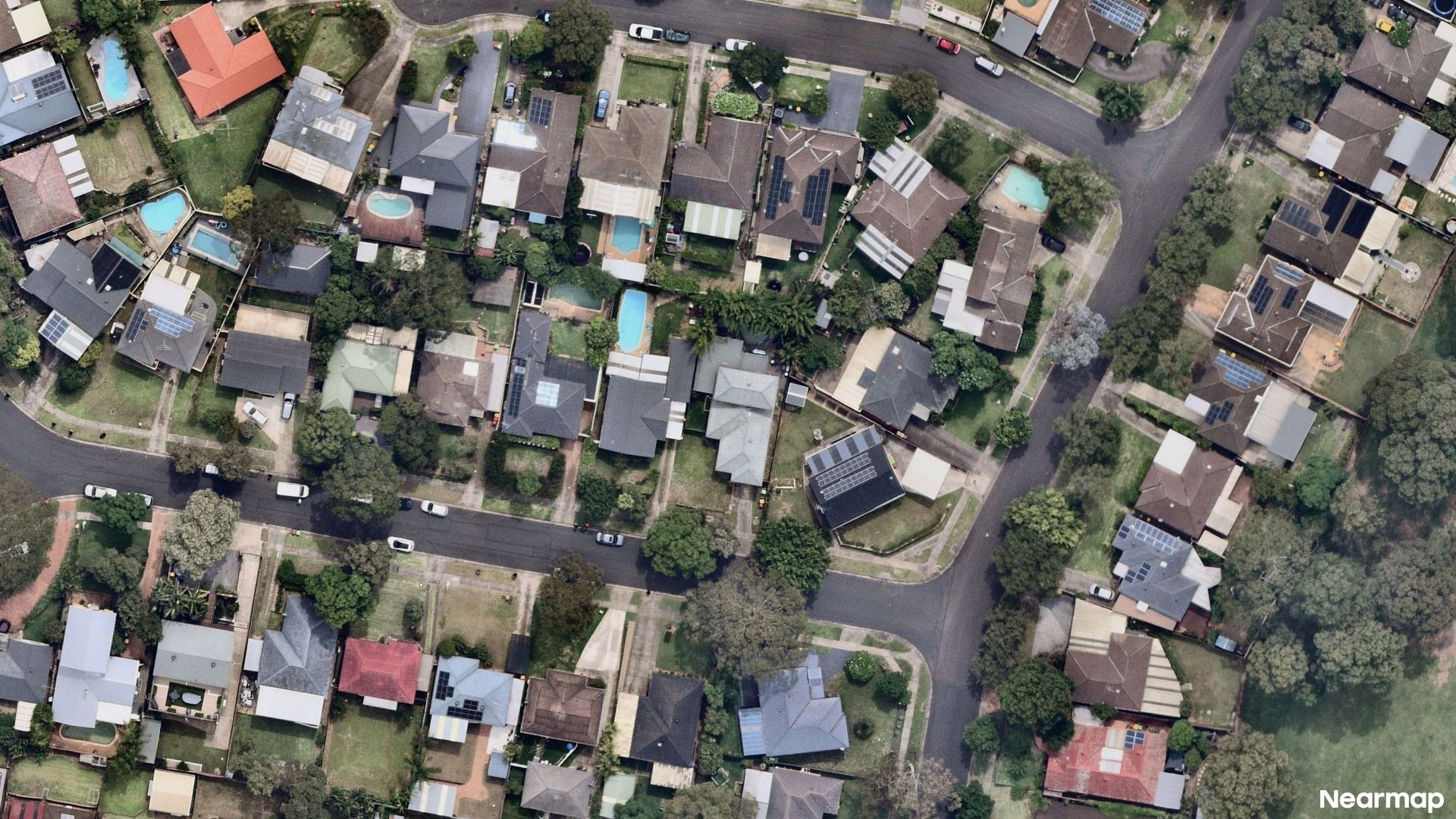 Vertical aerial view