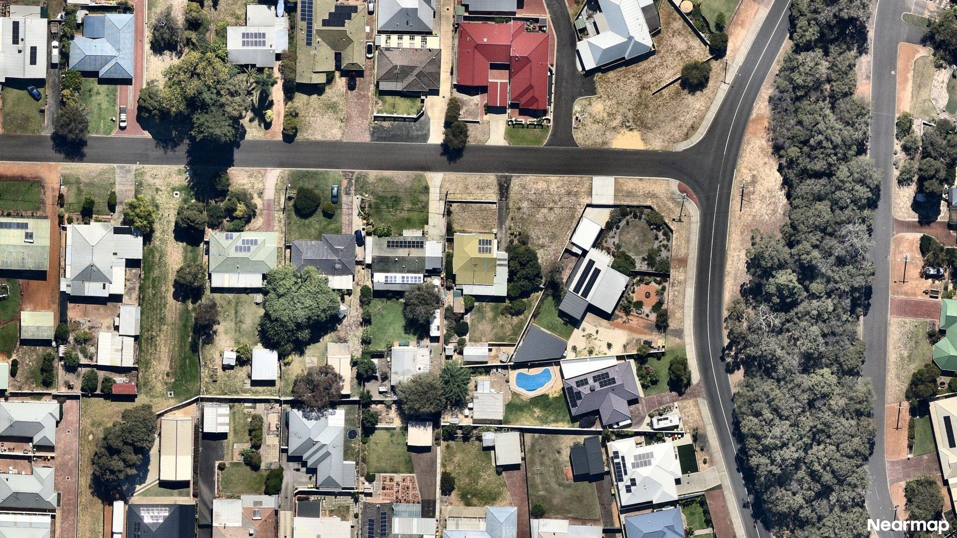 Vertical aerial view