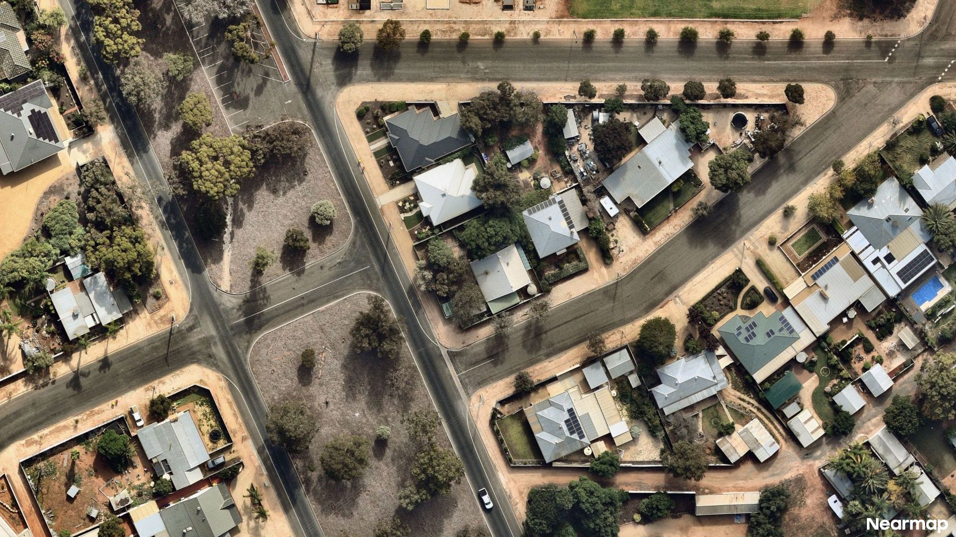 Vertical aerial view
