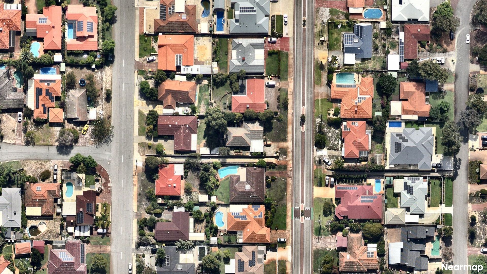 Vertical aerial view