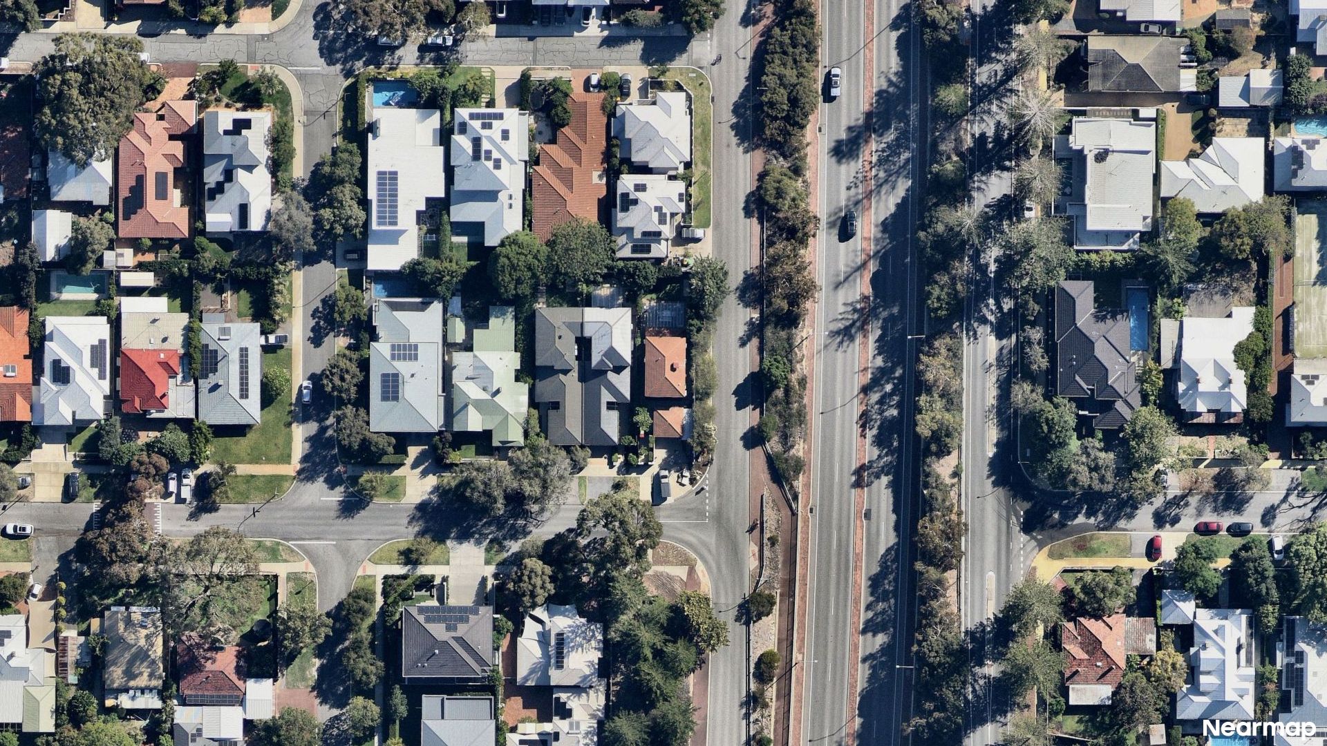 Vertical aerial view