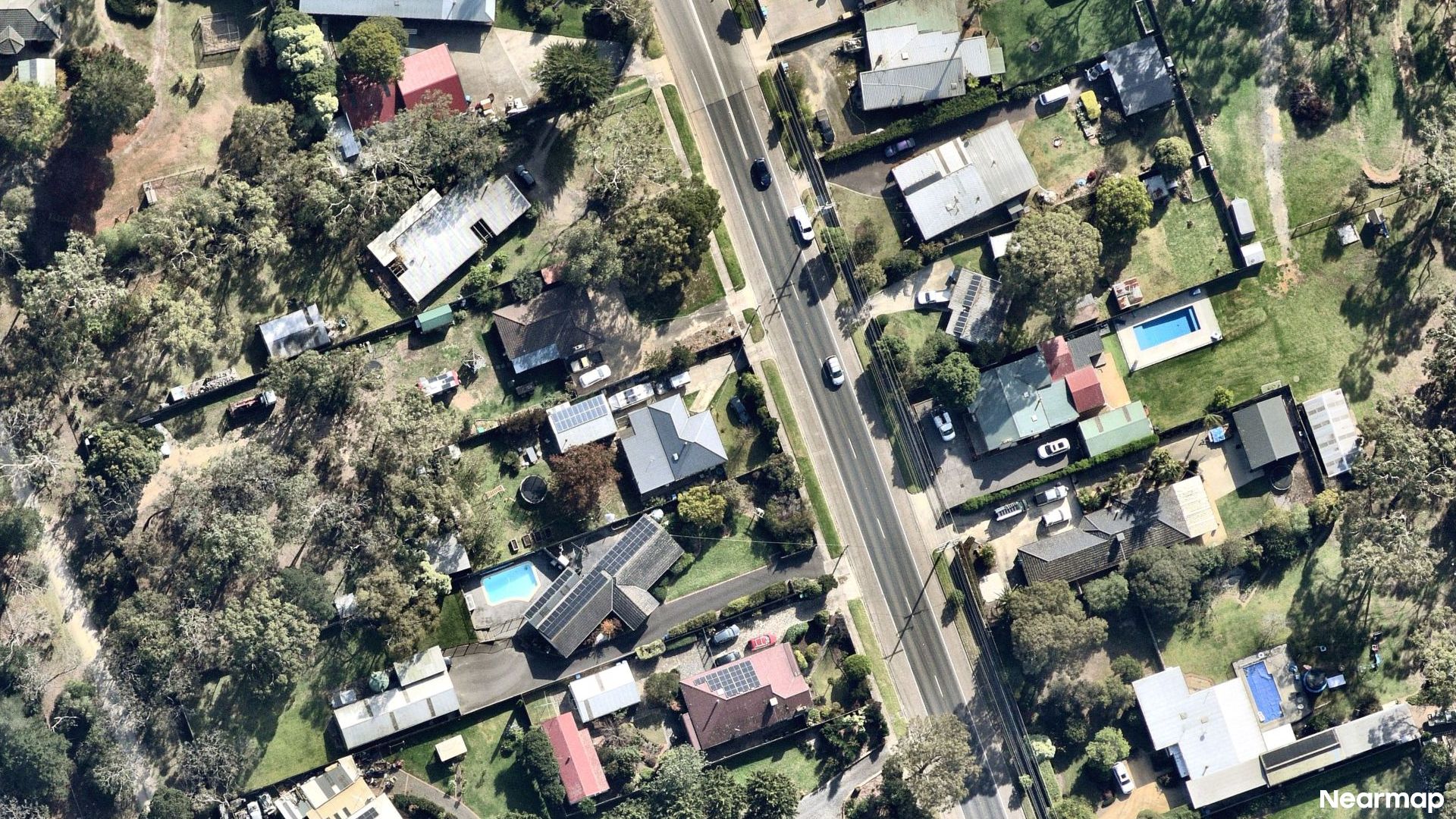 Vertical aerial view
