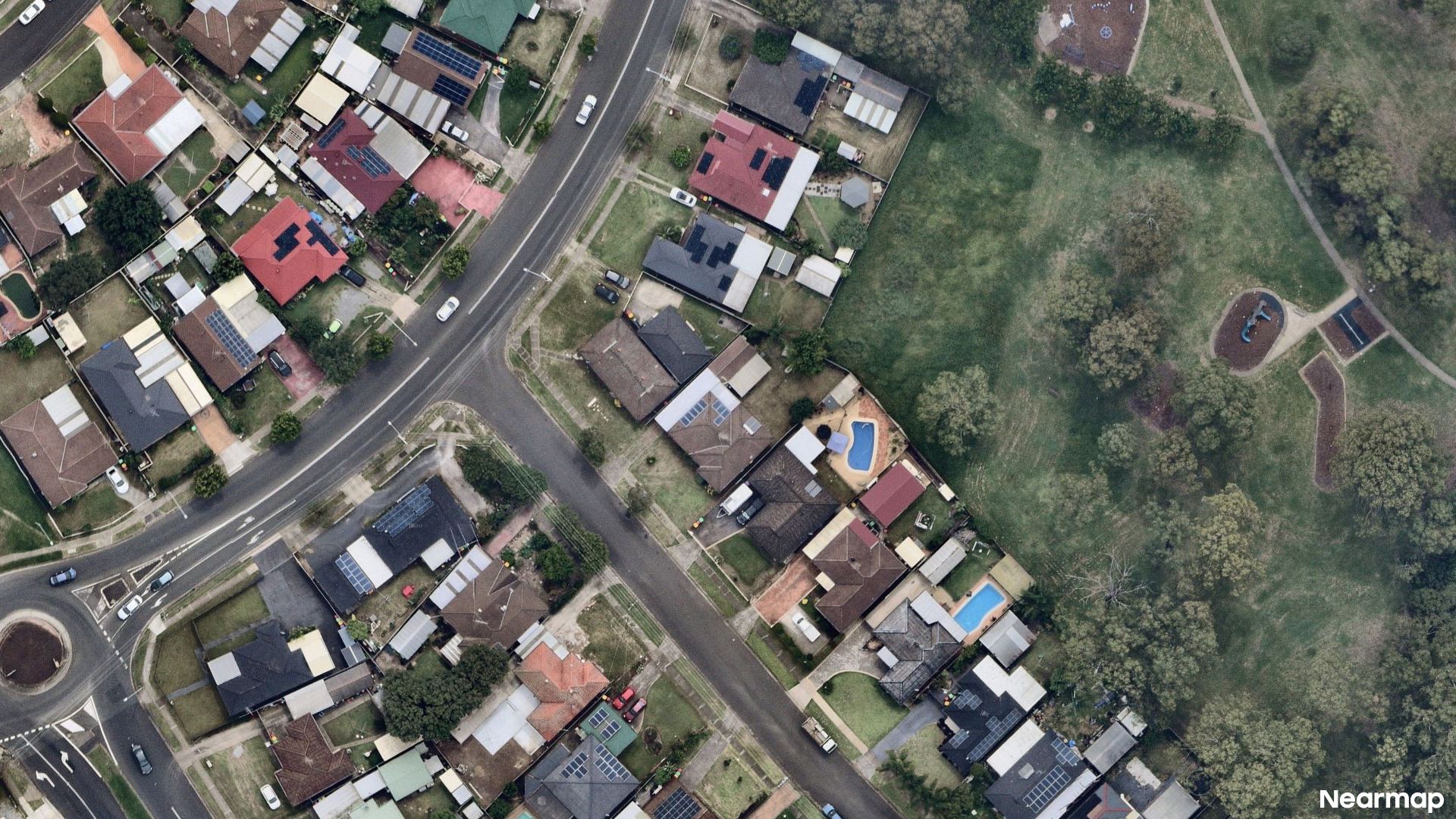Vertical aerial view