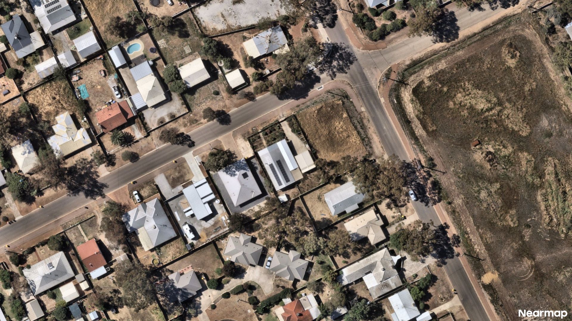 Vertical aerial view