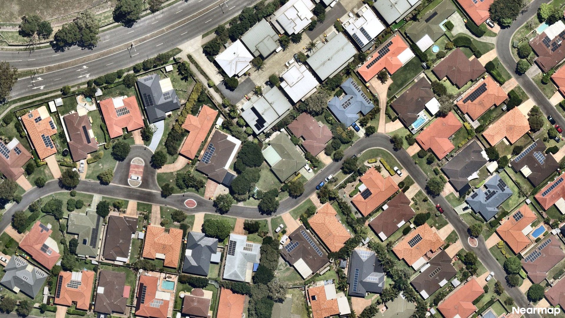 Vertical aerial view